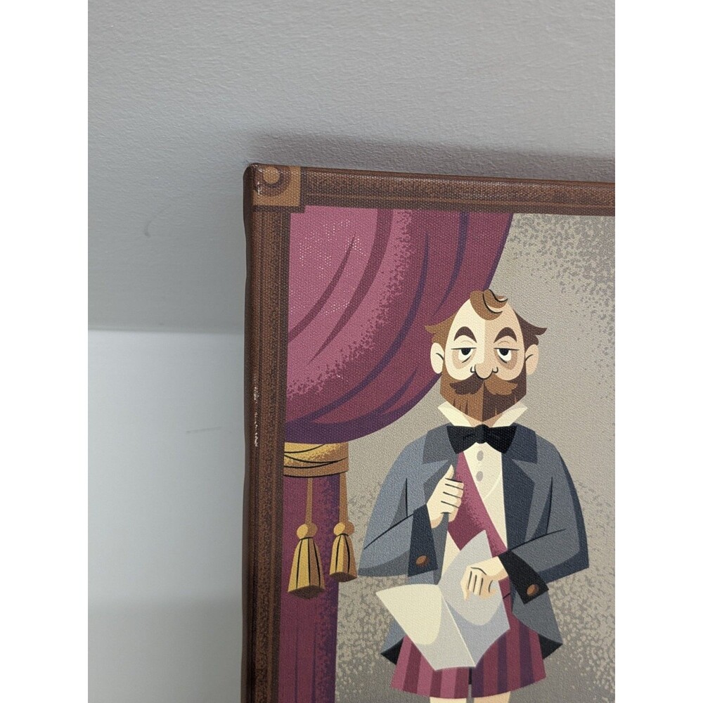 Disney Haunted Mansion 4 Piece 12 x 5 Inch Canvas Wall Art Set Silver Buffalo - Picture 5 of 9